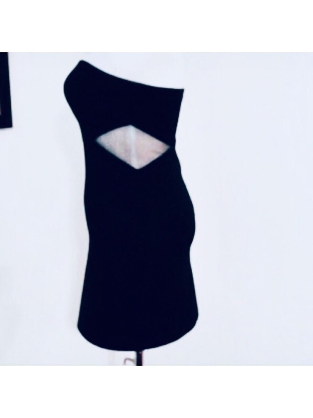 Forever 21 Black Mesh Cutout Bodycon Little Black Dress - Picture 5 of 6